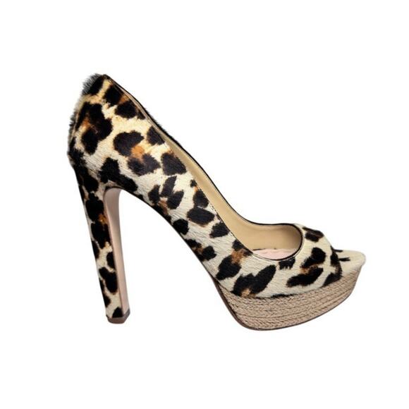 $995 MIU MIU ST. GHEPARDO PONYHAIR LEOPARD PLATFORM PUMPS SHOES 41 - Picture 1 of 10